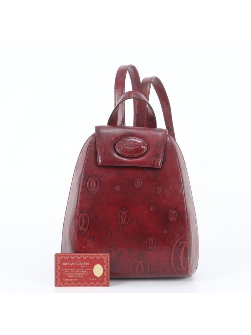 Cartier Happy Birthday Leather Backpack Shoulder Bag